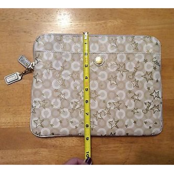 Coach Optic Stars Tech Case Padded Bag 11 x 9 - Picture 2 of 8